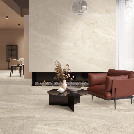 Carrelage en grès cérame pour sol 60,5 x 121, beige pierre mat A4H1144 Luxor Natural #6