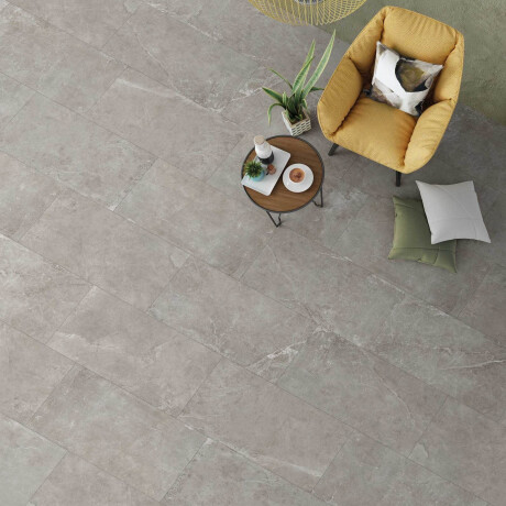 Carrelage en grès cérame pour sol, 60 x 120 cm, gris foncé avec des veines claires, finition mate, référence A4H141, Ermetica Lavagna #2