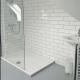 Carrelage mural en céramique 10 x 30, blanc brillant, plat, A4H17 Blanco Brillo #3
