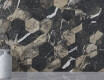 Carrelage en grès cérame grand format 120 x 280 cm, noir brillant avec des veines dorées, rectifié, A4H195 Pierre Black