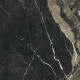 Carrelage en grès cérame grand format 120 x 280 cm, noir brillant avec des veines dorées, rectifié, A4H195 Pierre Black #9