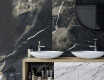 Carrelage en grès cérame grand format 120 x 270 cm, noir mat avec des veines dorées, rectifié, A4H196 Pierre Black