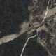 Carrelage en grès émaillé pour sol Pierre Black 120 x 120 cm, noir brillant avec des veines dorées, rectifié A4H197 #13