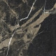 Carrelage en grès émaillé pour sol Pierre Black 120 x 120 cm, noir brillant avec des veines dorées, rectifié A4H197 #15