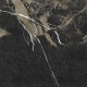 Carrelage en grès émaillé pour sol Pierre Black 120 x 120 cm, noir brillant avec des veines dorées, rectifié A4H197 #18