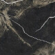 Carrelage en grès émaillé pour sol Pierre Black 120 x 120 cm, noir brillant avec des veines dorées, rectifié A4H197 #19