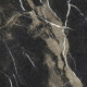 Carrelage en grès émaillé pour sol Pierre Black 120 x 120 cm, noir brillant avec des veines dorées, rectifié A4H197 #20