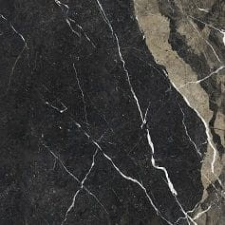Carrelage en grès émaillé pour sol Pierre Black 120 x 120 cm, noir brillant avec des veines dorées, rectifié A4H197 #22