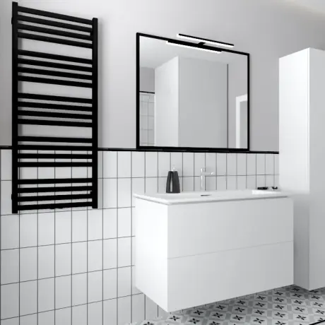 Carrelage mural en céramique 10 x 20, blanc mat, plat, A4H23 Blanco Mate #1