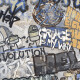 Carrelage en grès émaillé pour sol, 120 x 280 cm, gris mat, rectifié, A4H248 City Graffiti Grey #2