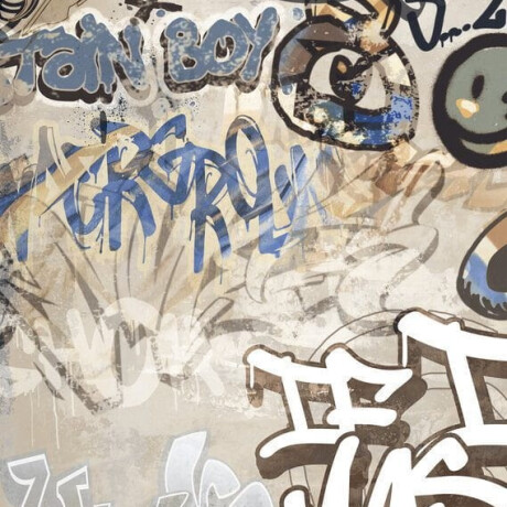 Carrelage en grès émaillé pour sol, grand format 120 x 280 cm, beige mat, rectifié, A4H255 City Graffiti Beige #4