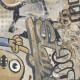 Carrelage en grès émaillé pour sol, grand format 120 x 280 cm, beige mat, rectifié, A4H255 City Graffiti Beige #7
