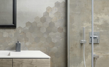 Carrelage en grès émaillé pour sol, 120 x 120 cm, beige mat, rectifié, A4H258 City Beige