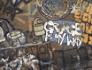 Carrelage en grès émaillé pour sol, grand format 120 x 280 cm, mat, rectifié, A4H262 City Graffiti Multicolor