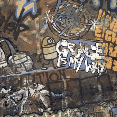 Carrelage en grès émaillé pour sol, grand format 120 x 280 cm, mat, rectifié, A4H262 City Graffiti Multicolor #1