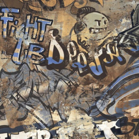 Carrelage en grès émaillé pour sol, grand format 120 x 280 cm, mat, rectifié, A4H262 City Graffiti Multicolor #3