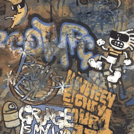 Carrelage en grès émaillé pour sol, grand format 120 x 280 cm, mat, rectifié, A4H262 City Graffiti Multicolor #5
