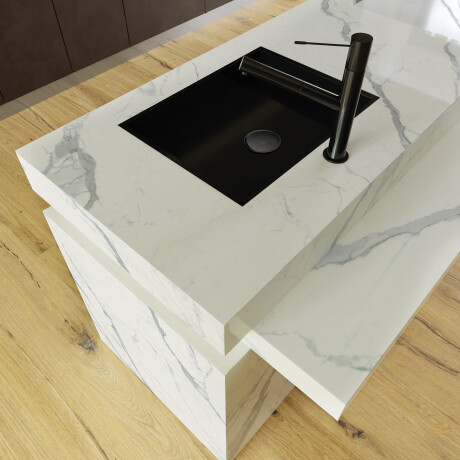 Carrelage en grès cérame grand format 120 x 270 cm, brillant, avec des veines grises, rectifié, référence A4H451 Statuario Superiore #11