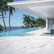 Carrelage en grès cérame grand format 120 x 280, marbre blanc veiné de gris, brillant A4H462 Calacatta #1