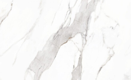 Carrelage en grès cérame grand format 120 x 270 cm, veines grises, mat, rectifié, A4H463 Calacatta
