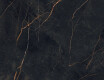 Carrelage en grès cérame grand format 120 x 280, marbre noir veiné d'or, brillant A4H474 Sant Loreno