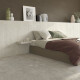 Carrelage en grès cérame pour sol, 60 x 120 cm, beige avec des veines claires, finition mate, référence A4H611 Crema #5