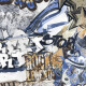 Carrelage en grès émaillé pour sol, 120 x 280 cm, gris mat, rectifié, A4H640 City Graffiti White #5