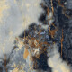 Carrelage en grès cérame grand format 120 x 280, effet marbre bleu foncé veiné, brillant, référence A4H674 Eterno Blu #4