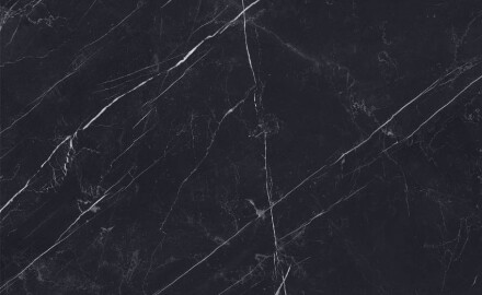 Carrelage en grès cérame grand format 120 x 280, marbre noir veiné de blanc, brillant A4H687 Markina Black