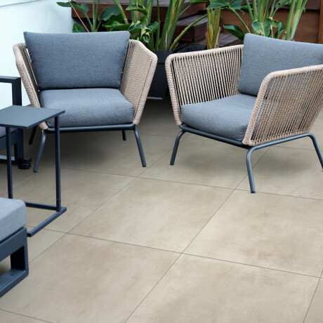 Carrelage en grès cérame grand format 120 x 280, aspect béton beige mat, référence A4H753 Louft Cream #4