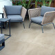 Carrelage en grès cérame grand format 120 x 280, aspect béton beige mat, référence A4H753 Louft Cream #4