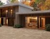Carrelage en grès cérame grand format 120 x 280, effet béton taupe mat, référence A4H758, collection Louft Taupe