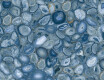 Carrelage en grès cérame grand format 120 x 280, agate bleue brillante, référence A4H832 Aghatina Azul