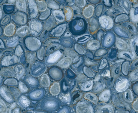 Carrelage en grès cérame grand format 120 x 280, agate bleue brillante, référence A4H832 Aghatina Azul