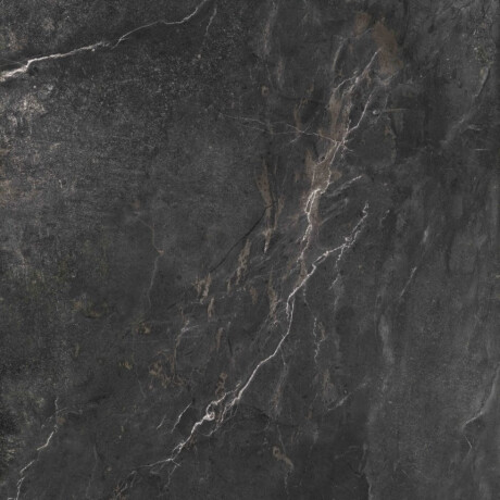 Carrelage en grès émaillé pour sol, 60 x 120 cm, noir mat, rectifié, A4H85 Iroc Black #9