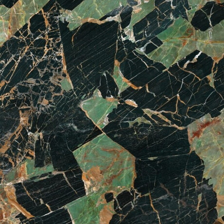 Carrelage en grès cérame Bookmatch 120 x 280, marbre émeraude veiné, brillant A4H850 Esmerald Paris #1