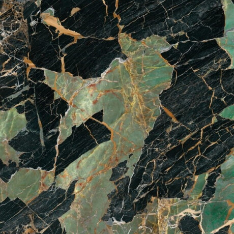 Carrelage en grès cérame Bookmatch 120 x 280, marbre émeraude veiné, brillant A4H850 Esmerald Paris #4