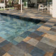 Carrelage mural en grès 60 x 120 cm, marron avec des reflets rouille, finition mate A4H892 Pizarra Bali #6