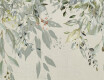Carrelage mural en grès 60 x 120 cm, gris, motifs floraux, finition mate A4H918 Flower