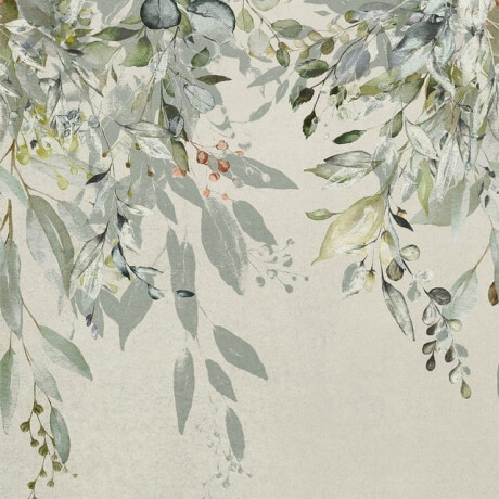 Carrelage mural en grès 60 x 120 cm, gris, motifs floraux, finition mate A4H918 Flower #1