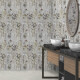 Carrelage mural en grès 60 x 120 cm, gris, motifs floraux, finition mate A4H919 Glame #2