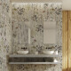 Carrelage mural en grès 60 x 120 cm, gris, motifs floraux, finition mate A4H919 Glame #4