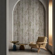 Carrelage mural en grès 60 x 120 cm, gris, motifs végétaux, finition mate A4H920 Erbario #2