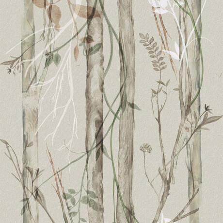 Carrelage mural en grès 60 x 120 cm, gris, motifs végétaux, finition mate A4H920 Erbario #3