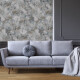 Carrelage mural en grès 60 x 120 cm, gris, motifs floraux, finition mate A4H921 Jam #3