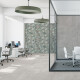 Carrelage mural en grès 60 x 120 cm, beige, motifs végétaux, finition mate A4H922 Kamu #2