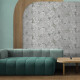 Carrelage mural en grès 60 x 120 cm, gris, motifs floraux, finition mate A4H923 Lirio #3