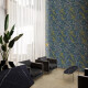 Carrelage mural en grès 60 x 120 cm, bleu, motifs végétaux, finition mate A4H924 Majorele #1