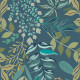 Carrelage mural en grès 60 x 120 cm, bleu, motifs végétaux, finition mate A4H924 Majorele #4