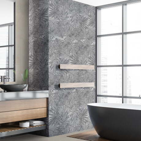 Carrelage mural en grès 60 x 120 cm, gris, motifs végétaux, finition mate A4H925 Panaria #2